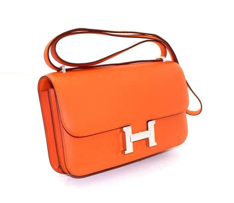 hermes orange small bag|hermes crossbody bag orange.